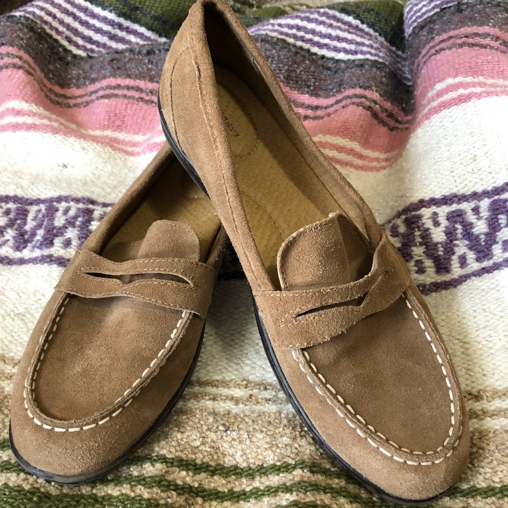 Lands End Leather Loafers